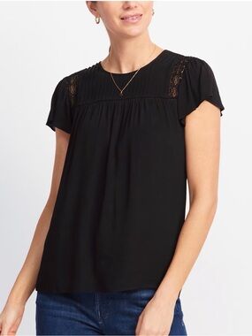 Daniel Rainn Becru Lace Detail Blouse